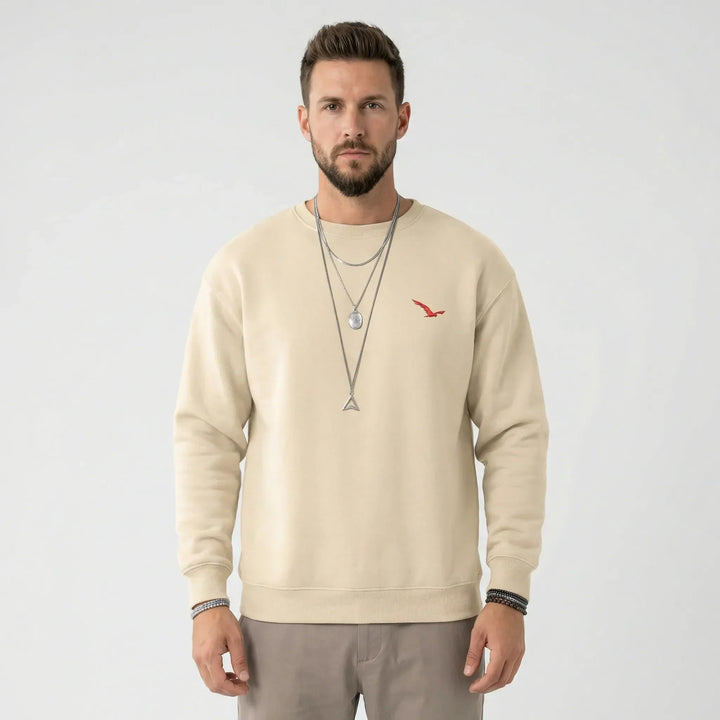Rundhals Herrenpullover Modern - Tiago