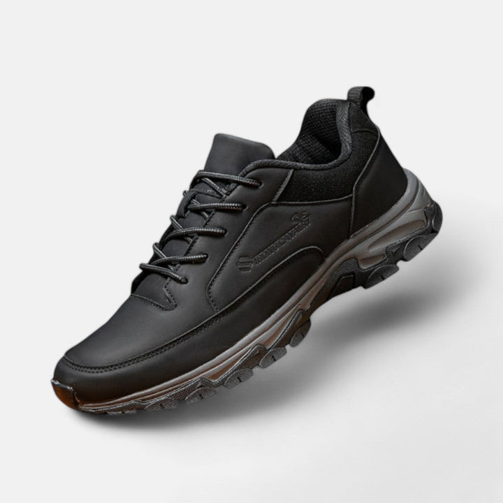 Sporty Leather Lace-Up Shoes for Men - Liam