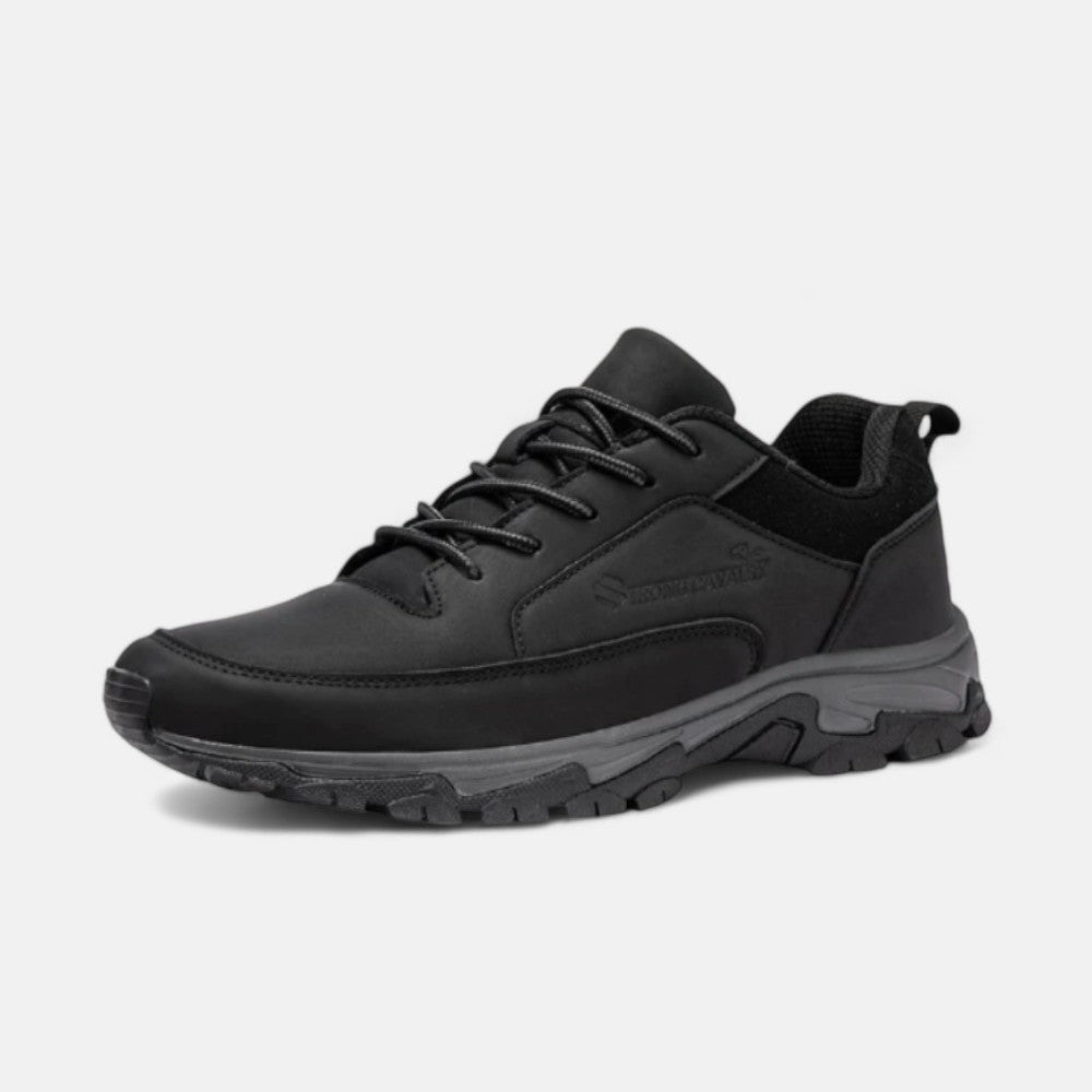 Sporty Leather Lace-Up Shoes for Men - Liam