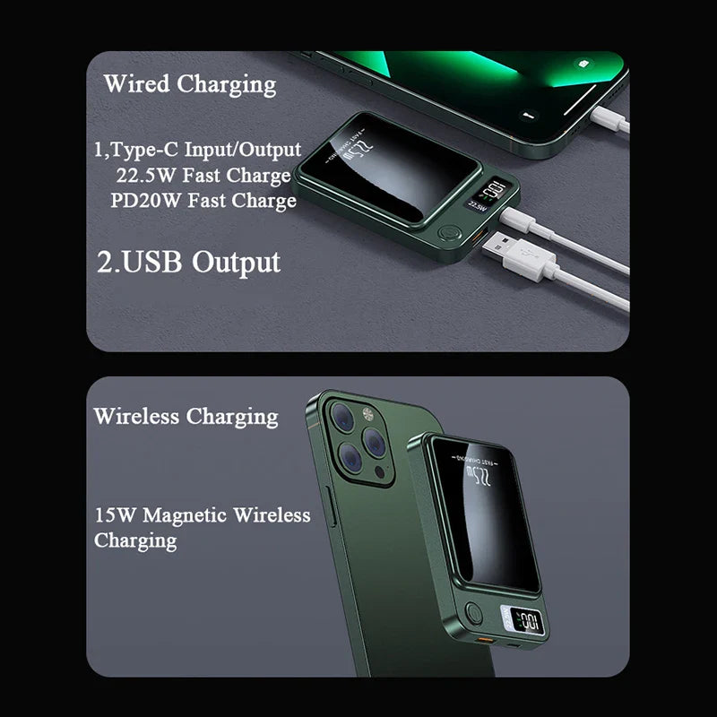 Magnetic Wireless Power Bank - MagCharge Mini