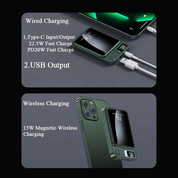 Magnetic Wireless Power Bank - MagCharge Mini