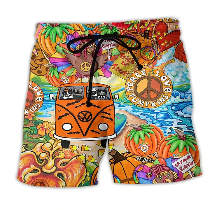Men's Swim Shorts with Graffiti Print – NovaBay