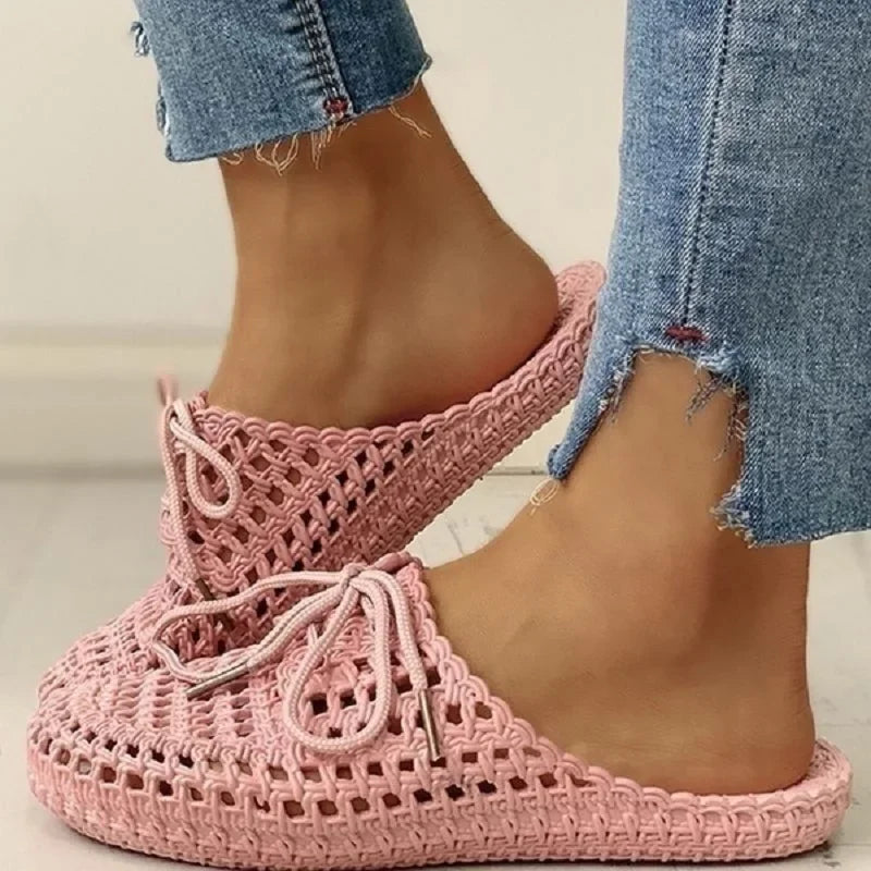 Ademende Dames Outdoor Loafers met Open Tenen - Linaya