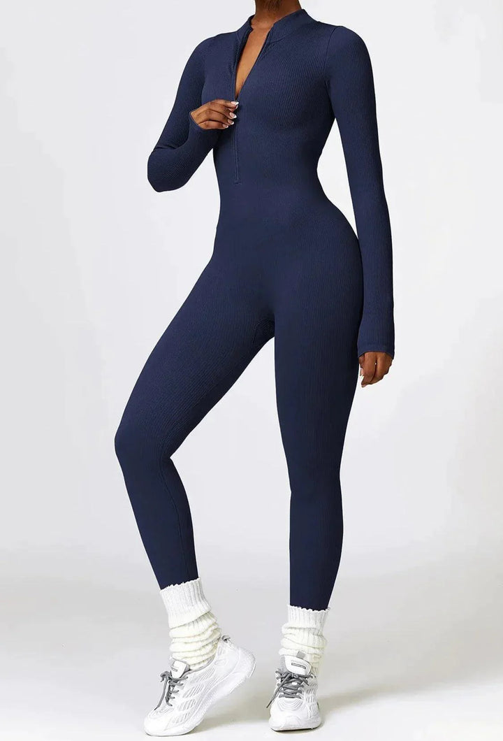 Luxury Full-Body Romper with Long Sleeves - Lisa