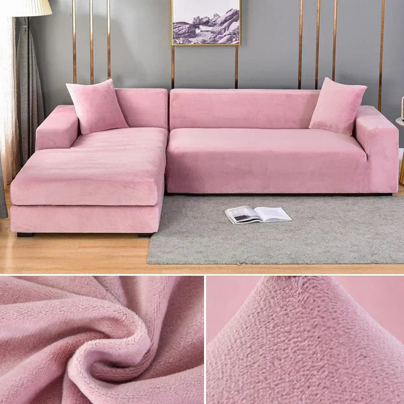 Stretch Velvet Sofa Cover with Luxury Finish – Sofina