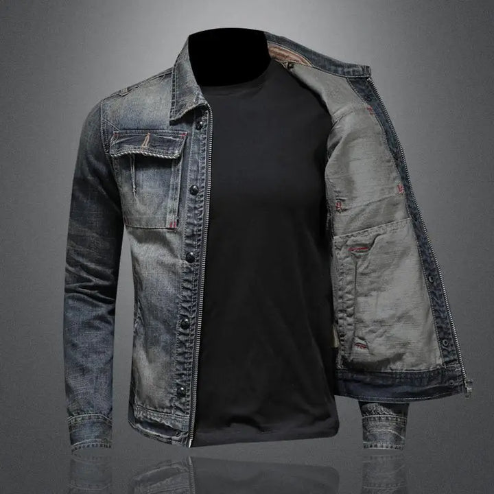 Retro Denim Jacket in Vintage Style – Jasper