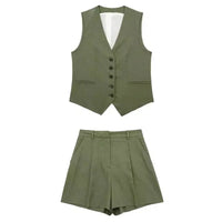 Tweedelige zomeroutfit met vintage-top – Amaya