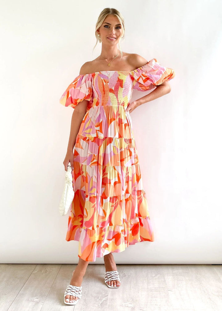Off-Shoulder Midi Dress – Talia