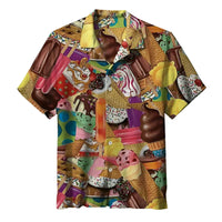 Summer Men's Shirt with Ice Cream Print – Luca