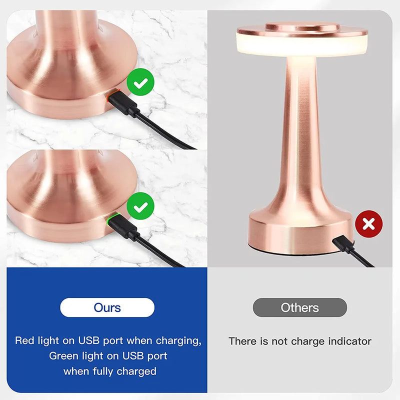 Classic Wireless Portable LED Table Lamp - LumiCrest