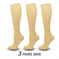 3 Paar Kniehoge Compressie Sokken - FitSupport