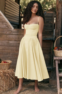 Summer Dress with Sweetheart Neckline – Elvira