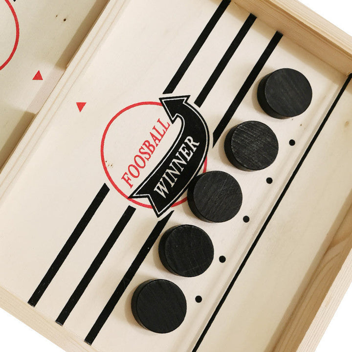 2-in-1 Tafelvoetbal & Sjoelplezier – GameMaster