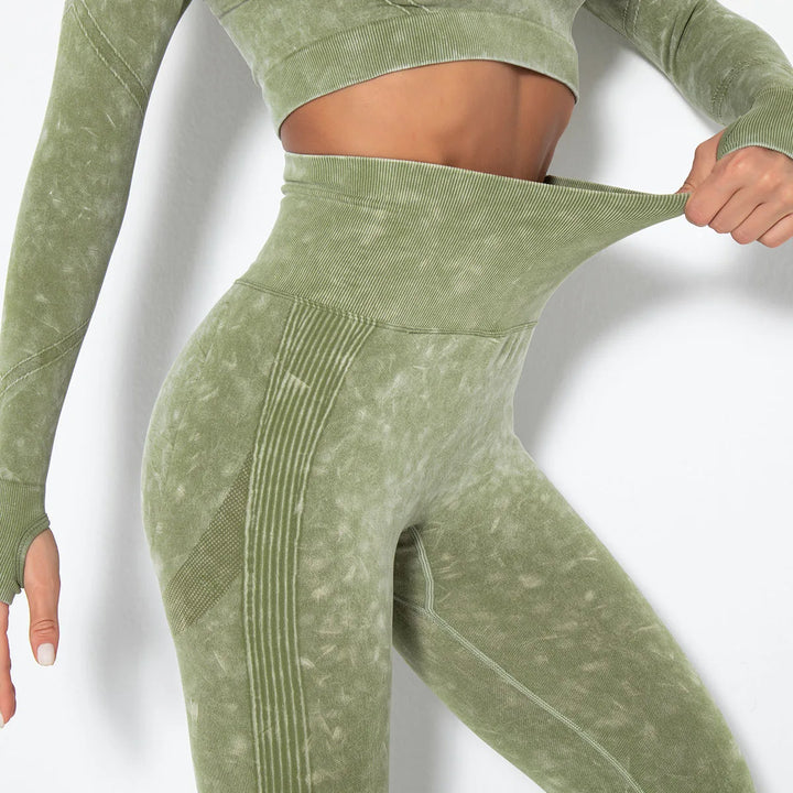 Naadloze Dames Yoga Set met Cropped Top - Nova