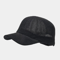 Trendy braided cap with wide brim – SunWeave Style