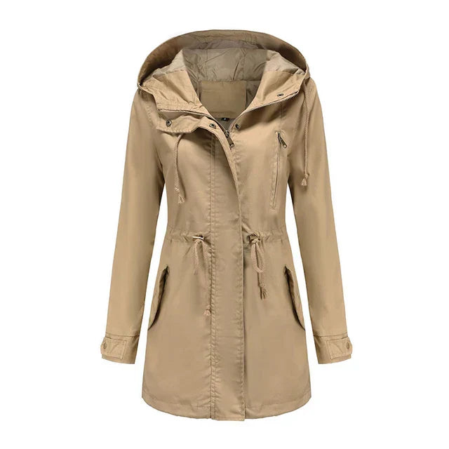 Stylish Women's Coat with Hood – Marielle