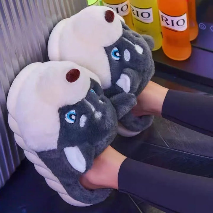 Cute Husky Women's Slippers – Novi