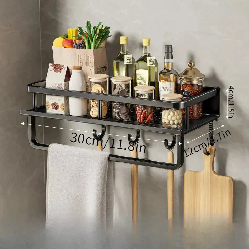 Modern Black Kitchen Rack - MetroRack