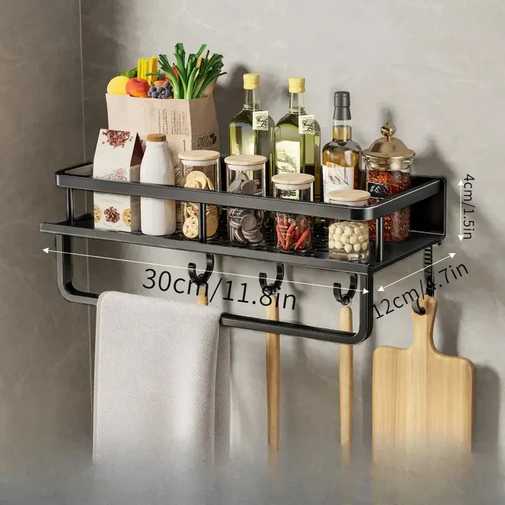 Modern Black Kitchen Rack - MetroRack