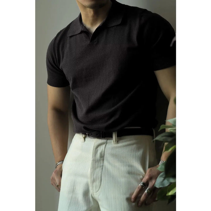 Slim Fit Men's Polo with Zipper – Fabrizio