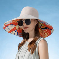 Reversible Cotton Sun Hat with Wide Brim – Liora