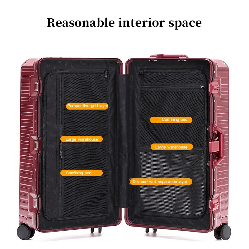 Brede Handgreep Hardcase Koffer – Lissabon