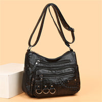 Vintage Leather Women's Handbag - Isabella