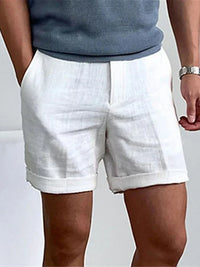 Light Linen Men's Summer Shorts with Relaxed Fit - Jorin