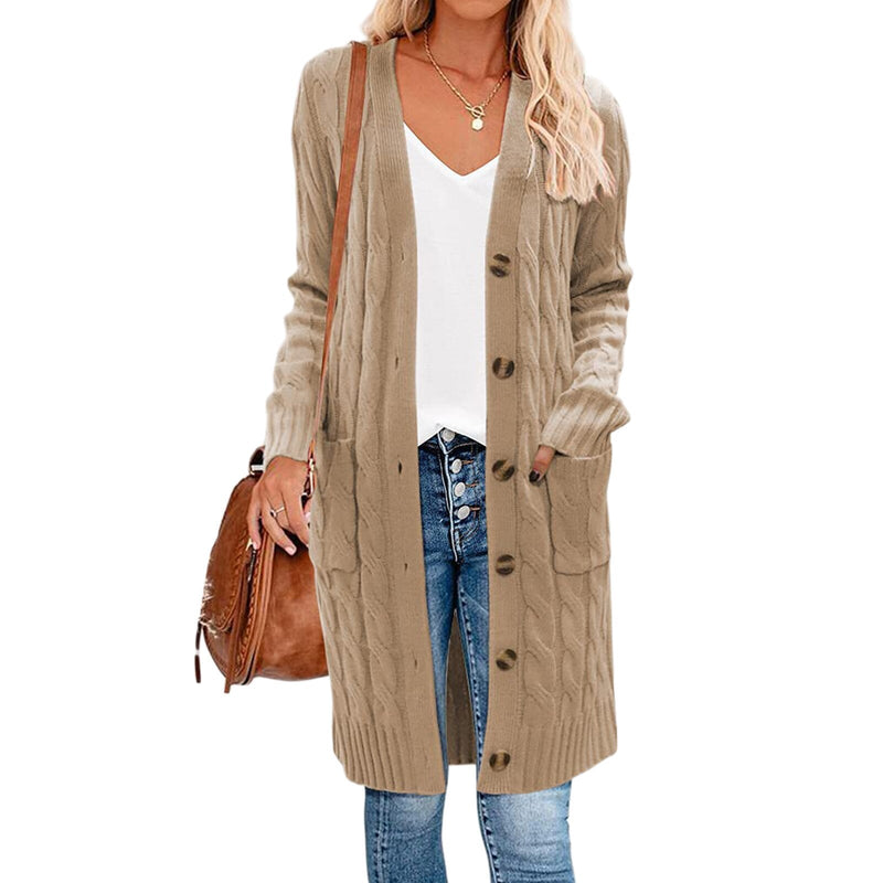 Knitted Women's Cardigan with Pockets – Noelle
