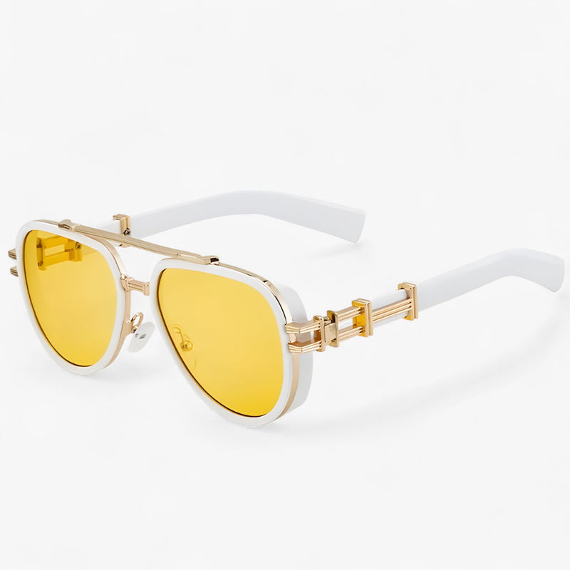 Oversized Steampunk Zonnebril met Gepolariseerde Glazen – Arclight