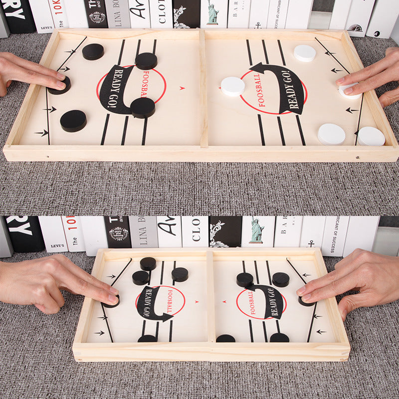 2-in-1 Tafelvoetbal & Sjoelplezier – GameMaster