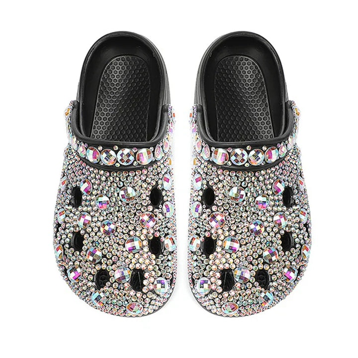 Sandalias de verano para mujer de EVA con adornos de cristal – Alviera