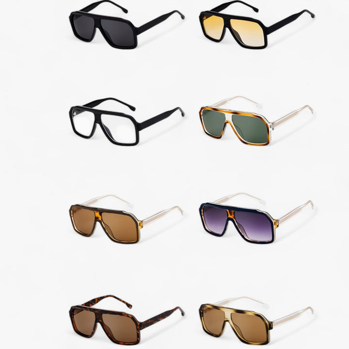Windproof Oversized Punk Sunglasses - Vortex