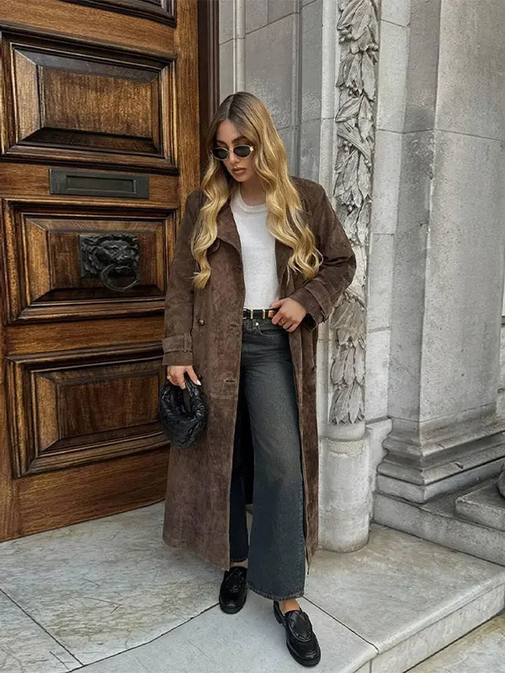 Faux Suede Winterjas voor Dames - Sorina
