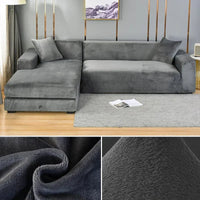Stretch Velvet Sofa Cover with Luxury Finish – Sofina
