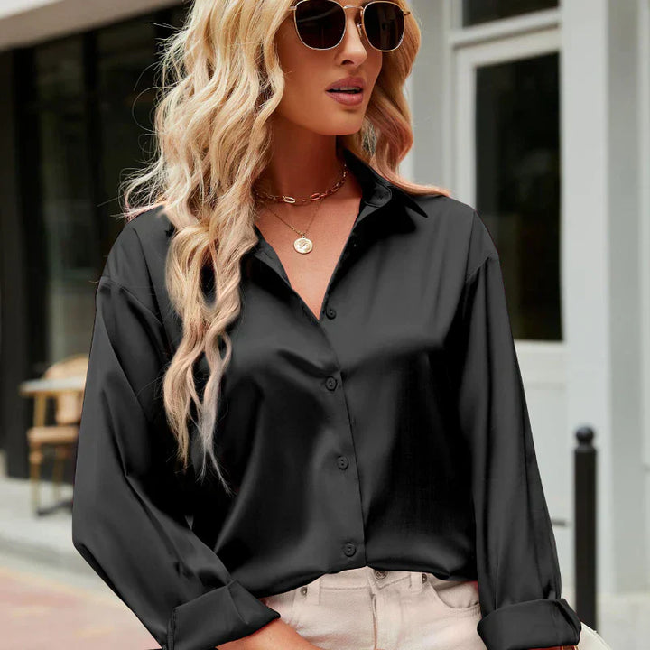 Satin Stylish Women's Blouse – Mireille