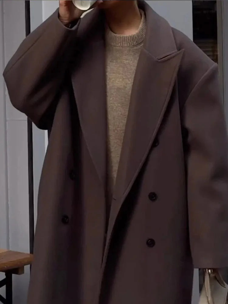 Comfortable Long Women's Coat - Sophie