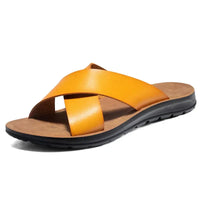 Italian Leather Men's Slippers - Lorenzo