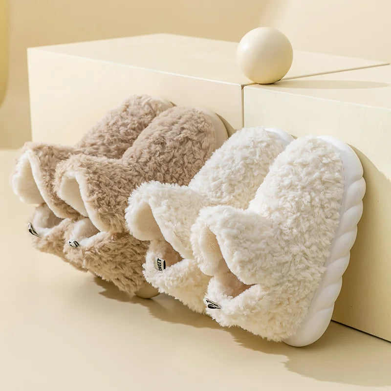 Warme damespantoffels van katoen en pluche - CozySteps
