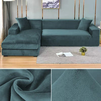 Stretch Velvet Sofa Cover with Luxury Finish – Sofina