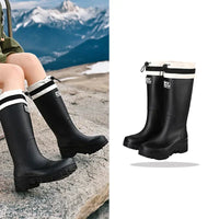 Dames Regenlaarzen retro Look waterdicht met antislipzool – Arlena