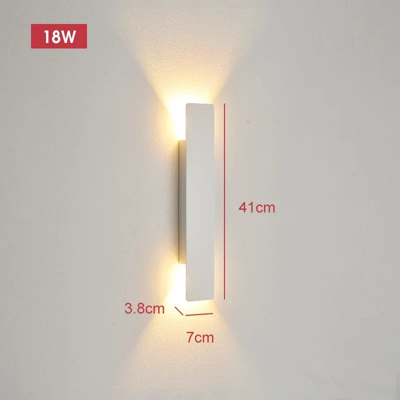 Noir Weatherproof LED Outdoor Wall Light, Aluminum, 18W 7