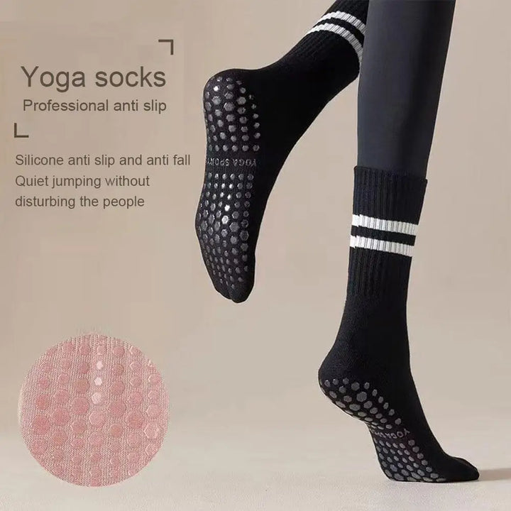 Non-Slip Mid-Tube Sports Socks for Fitness and Yoga - GripFit (Buy 1 Get 1 Free)