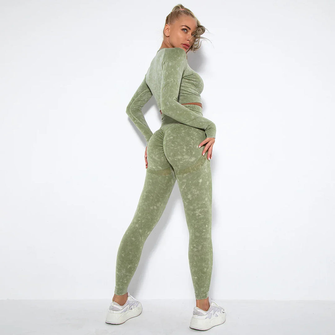 Naadloze Dames Yoga Set met Cropped Top - Nova