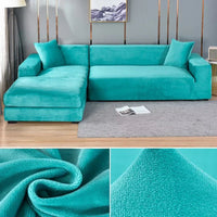 Stretch Velvet Sofa Cover with Luxury Finish – Sofina