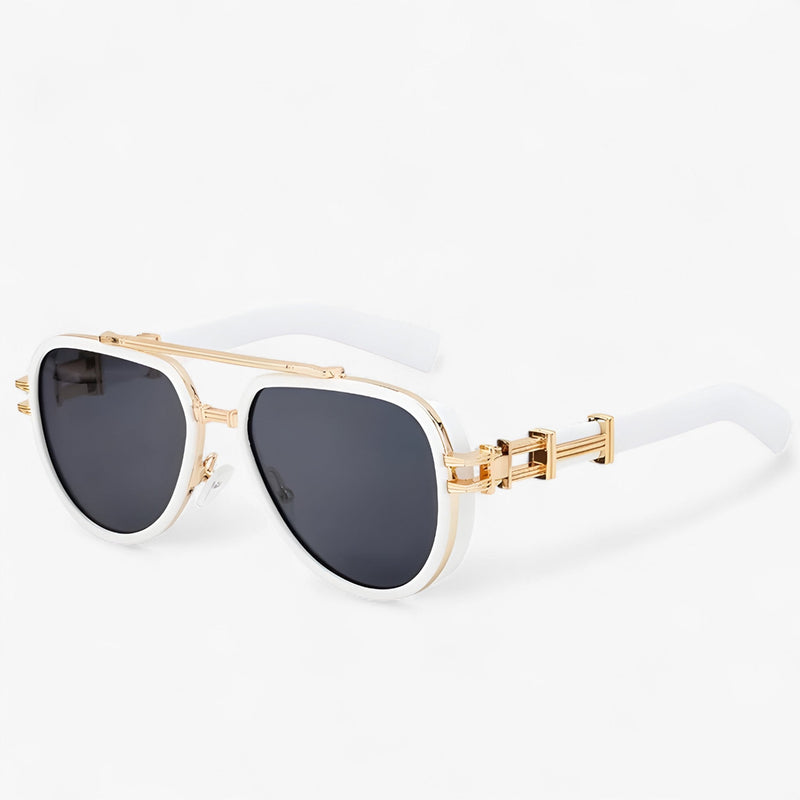 Oversized Steampunk Zonnebril met Gepolariseerde Glazen – Arclight