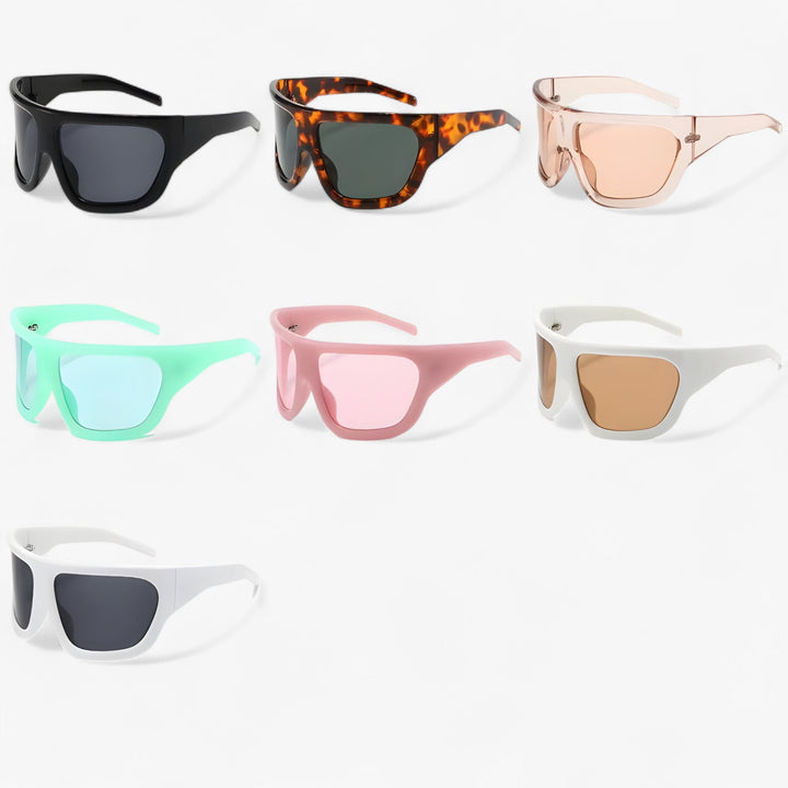 Oversized Steampunk Sports Sunglasses with Wraparound Design – Ignix