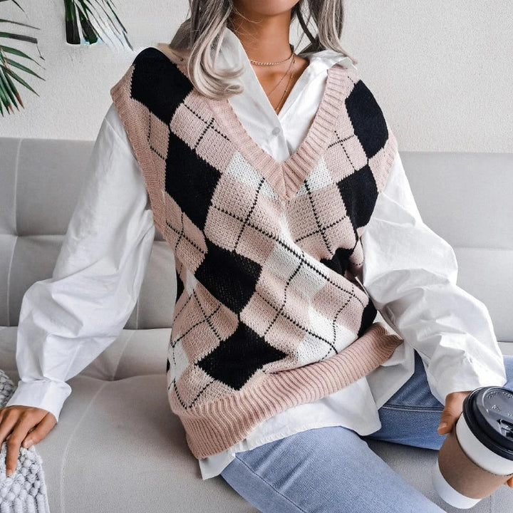 Geruite Dames Spencer – Yara