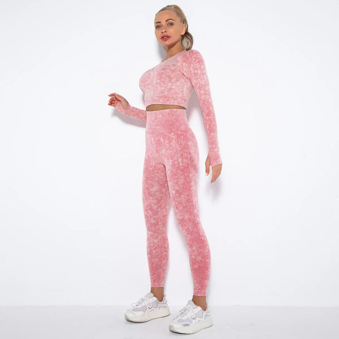 Naadloze Dames Yoga Set met Cropped Top - Nova