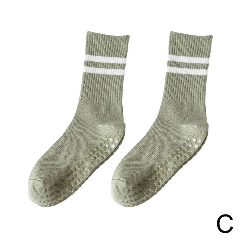Non-Slip Mid-Tube Sports Socks for Fitness and Yoga - GripFit (Buy 1 Get 1 Free)